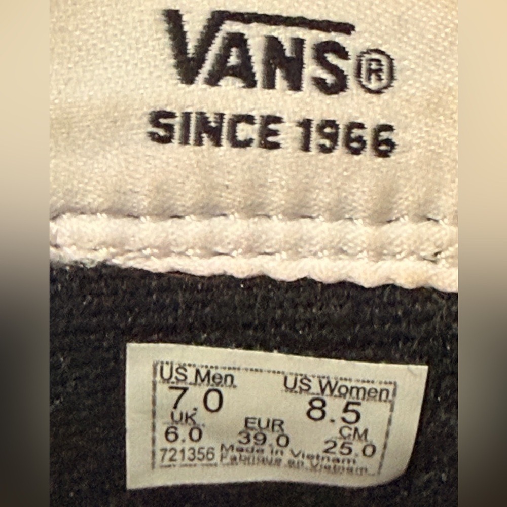 Vans Royal Blue High-Tops Men's Size 7 Women's Size 8.5 - Picture 7 of 7